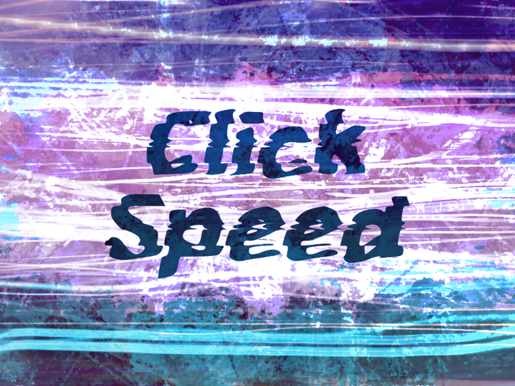 c Click Speed字体 1
