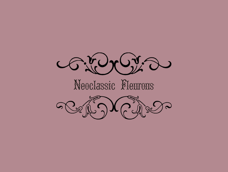 Neoclassic Fleurons字体 3