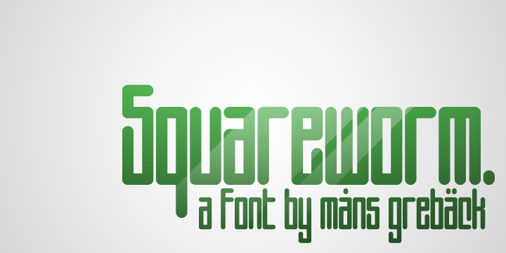 Squareworm字体 1