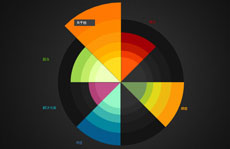flash彩色圆盘个性导航全站