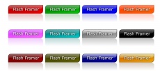 彩色按钮倒影flash素材下载