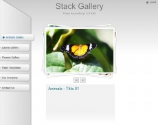 堆叠画廊flash动态网站