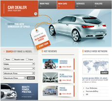 汽车经销商flash动画模板