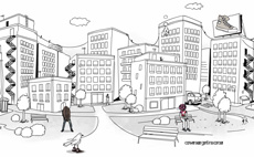 匡威手绘建筑flash片头