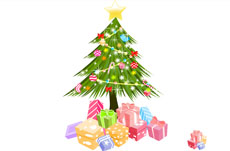 圣诞树下的礼物flash动画