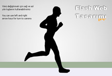 逼真的人物跑步flash动画