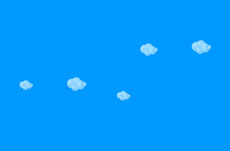 白云飘飘flash矢量动画