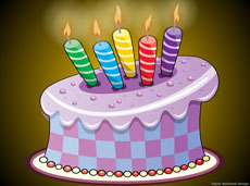 生日蛋糕蜡烛动画素材