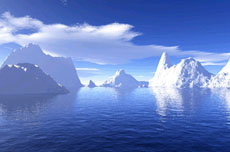 南极的冰山flash风景动画