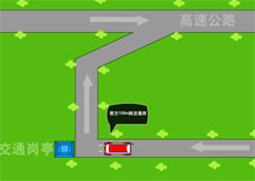 自动感应驾车flash动画