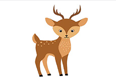眨眼的小鹿flash动画