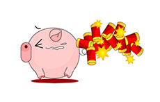 放鞭炮的猪猪flash动画