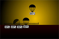 热气球降落伞加载flash动画