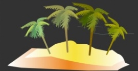 椰子树风景flash动画