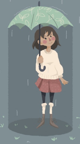 女孩在雨中沉思时刻flash动画