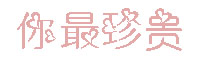 你珍贵字体