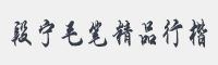 段宁毛笔精品行楷字体
