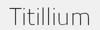TitilliumText字体