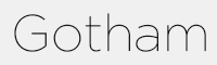 GothamThin字体
