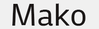 Mako Regular字体