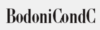BodoniCondC字体