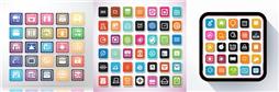 多彩界面相关系列图标