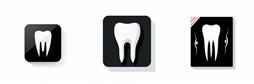 牙医牙具相关系列图标