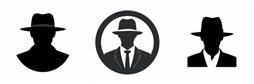 戴帽子职业肖像图标