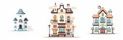 精美卡通房屋图标