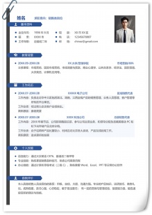 极简区域销售代表个人简历模板