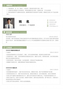 IT架构师极简逻辑简历模板