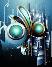 科技花纹素材矢量图下载