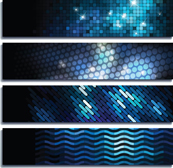 现代科技背景banner矢量图