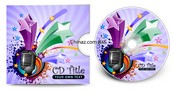 麦克风潮流CD封面矢量图