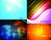 彩色光斑背景矢量图