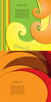 动感花纹背景矢量素材下载