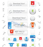精致网页控件矢量素材下载