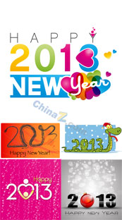 2013矢量新年设计元素