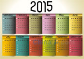 2015年月历设计矢量素材下载