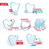 创意牙齿图标矢量设计
