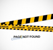404错误页面矢量模板设计