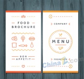 创意菜单设计矢量模板
