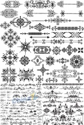 欧式古典花纹矢量下载