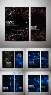 科技主题背景矢量图