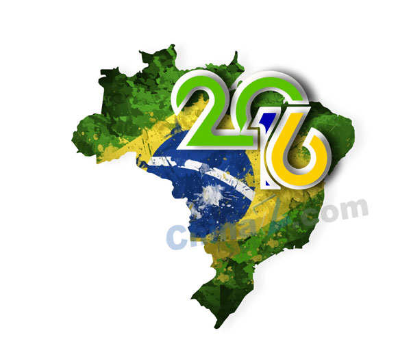 2016巴西奥运地图矢量下载