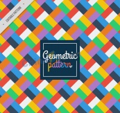 彩色方形拼格背景矢量素材