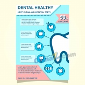 牙科医院科普宣传单设计