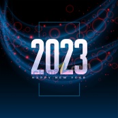 2023新年矢量海报背景图
