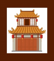 中国传统建筑矢量素材