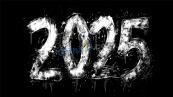 2025黑白街头涂鸦矢量素材